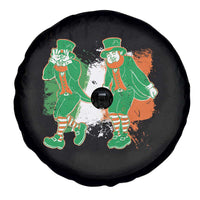 Funny St Patricks Day Spare Tire Cover Leprechaun Griddy Dance Paddy Ireland Flag
