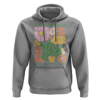 The Only Thing More Powerful Than Hate Is Love Hoodie Retro Floral Bunny Inspirational Quote