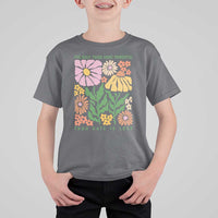 The Only Thing More Powerful Than Hate Is Love T Shirt For Kid Retro Floral Bunny Inspirational Quote