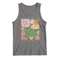 The Only Thing More Powerful Than Hate Is Love Tank Top Retro Floral Bunny Inspirational Quote