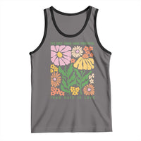 The Only Thing More Powerful Than Hate Is Love Tank Top Retro Floral Bunny Inspirational Quote