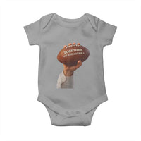 Together We Are America Bunny Holding Football Baby Onesie Unity Game Day Inspirational Quote