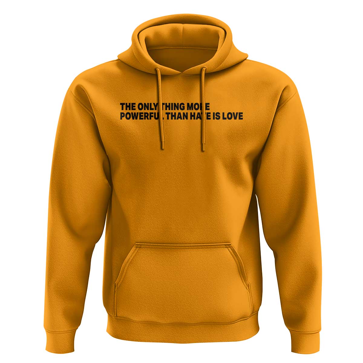 The Only Thing More Powerful Than Hate Is Love Hoodie Minimalist Unity Bunny Inspirational Quote