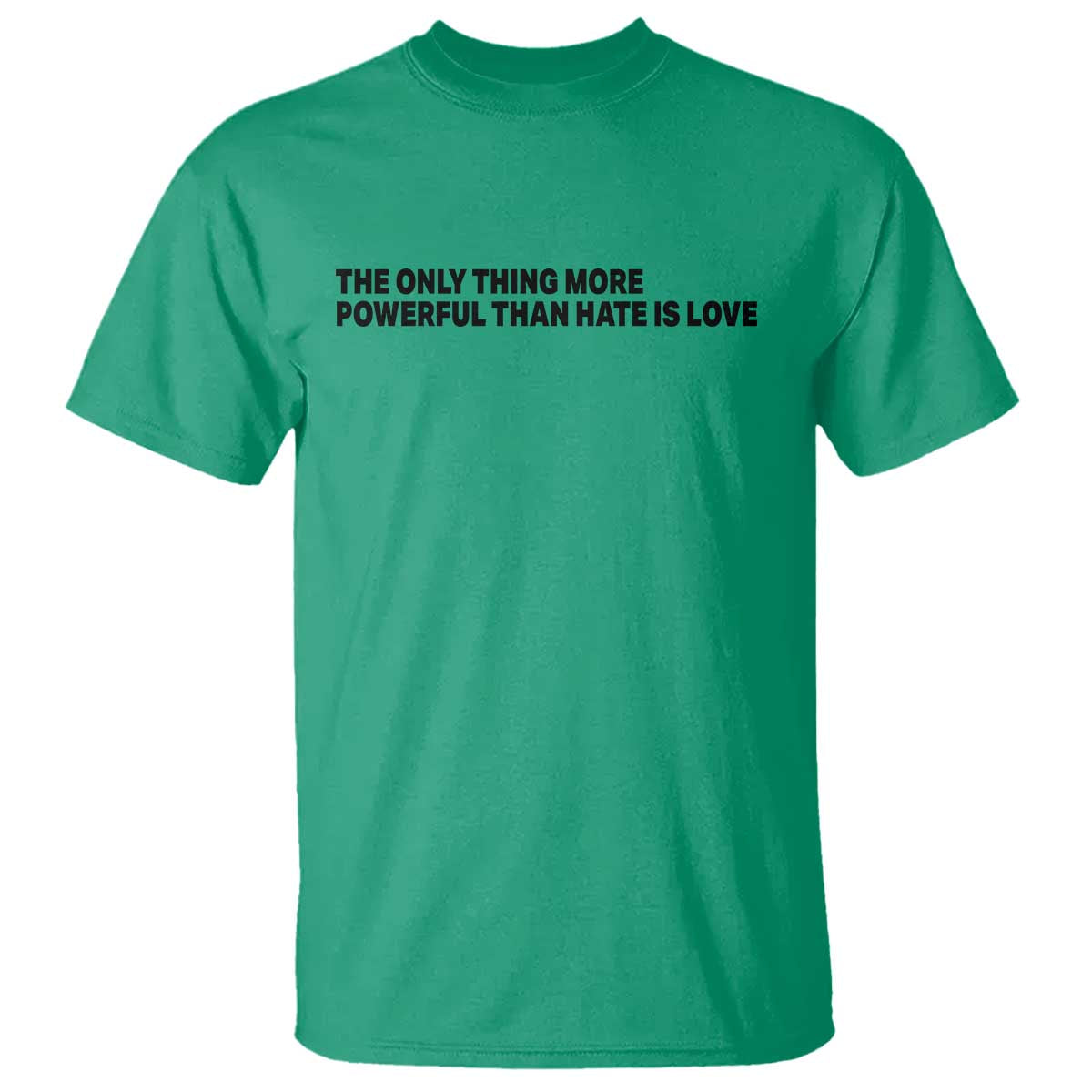 The Only Thing More Powerful Than Hate Is Love T Shirt Minimalist Unity Bunny Inspirational Quote