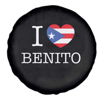 I Love Benito Puerto Rico Flag Heart Spare Tire Cover Boricua Music Fan Game Day Everyday