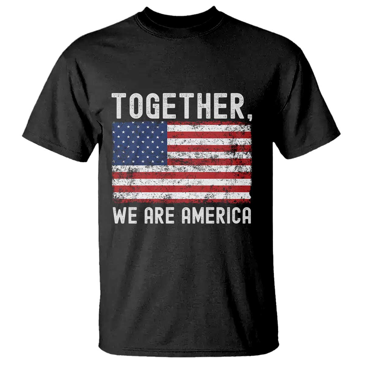Together We Are America Vintage Football T Shirt Classic Patriotic Sports Bunny Inspirational Quote