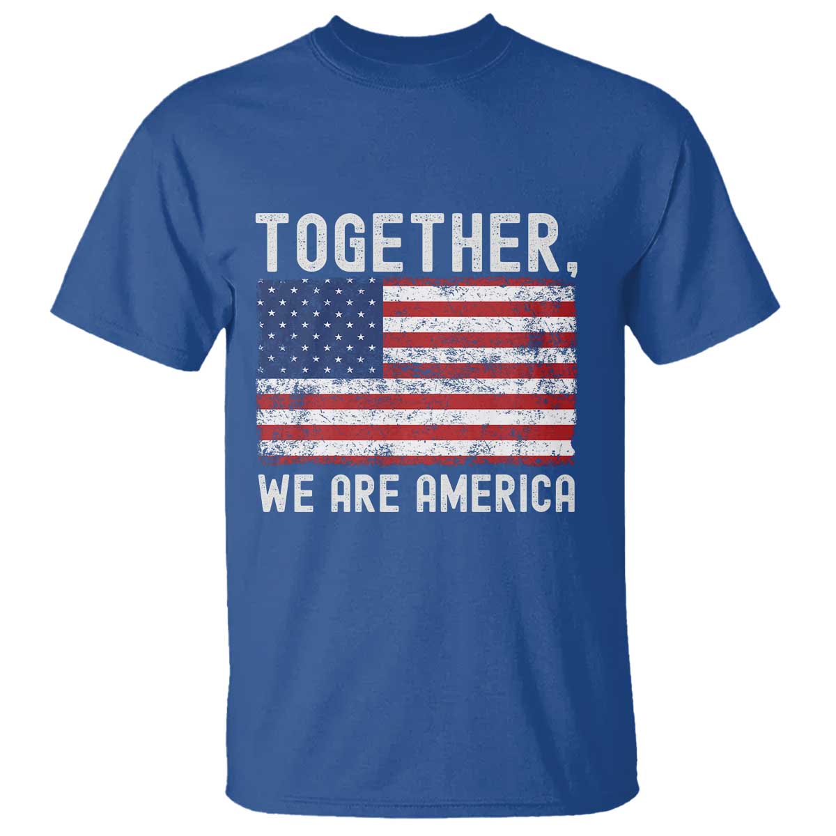 Together We Are America Vintage Football T Shirt Classic Patriotic Sports Bunny Inspirational Quote