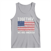 Together We Are America Vintage Football Tank Top Classic Patriotic Sports Bunny Inspirational Quote