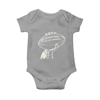 Together We Are America Vintage Football Baby Onesie Patriotic Sports Pride Bunny Inspirational Quote