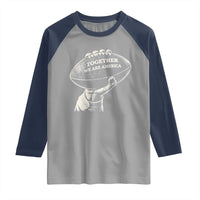 Together We Are America Vintage Football Raglan Shirt Patriotic Sports Pride Bunny Inspirational Quote