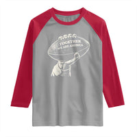 Together We Are America Vintage Football Raglan Shirt Patriotic Sports Pride Bunny Inspirational Quote