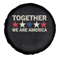 Together We Are America Patriotic Unity Spare Tire Cover Vintage Red White Blue Stars Bunny Inspirational Quote