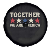 Together We Are America Patriotic Unity Spare Tire Cover Vintage Red White Blue Stars Bunny Inspirational Quote