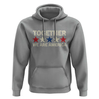 Together We Are America Patriotic Unity Hoodie Vintage Red White Blue Stars Bunny Inspirational Quote