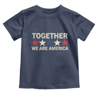 Together We Are America Patriotic Unity Toddler T Shirt Vintage Red White Blue Stars Bunny Inspirational Quote
