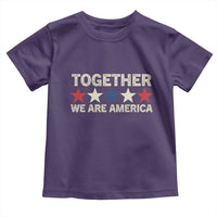 Together We Are America Patriotic Unity Toddler T Shirt Vintage Red White Blue Stars Bunny Inspirational Quote