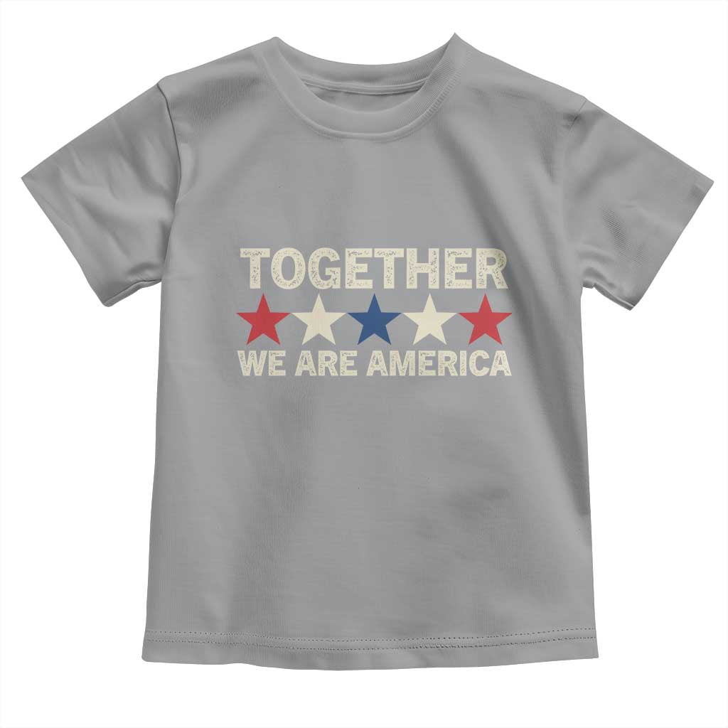 Together We Are America Patriotic Unity Toddler T Shirt Vintage Red White Blue Stars Bunny Inspirational Quote
