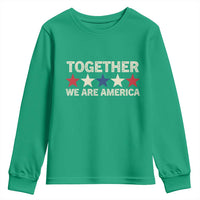 Together We Are America Patriotic Unity Youth Sweatshirt Vintage Red White Blue Stars Bunny Inspirational Quote
