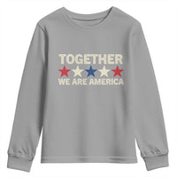 Together We Are America Patriotic Unity Youth Sweatshirt Vintage Red White Blue Stars Bunny Inspirational Quote