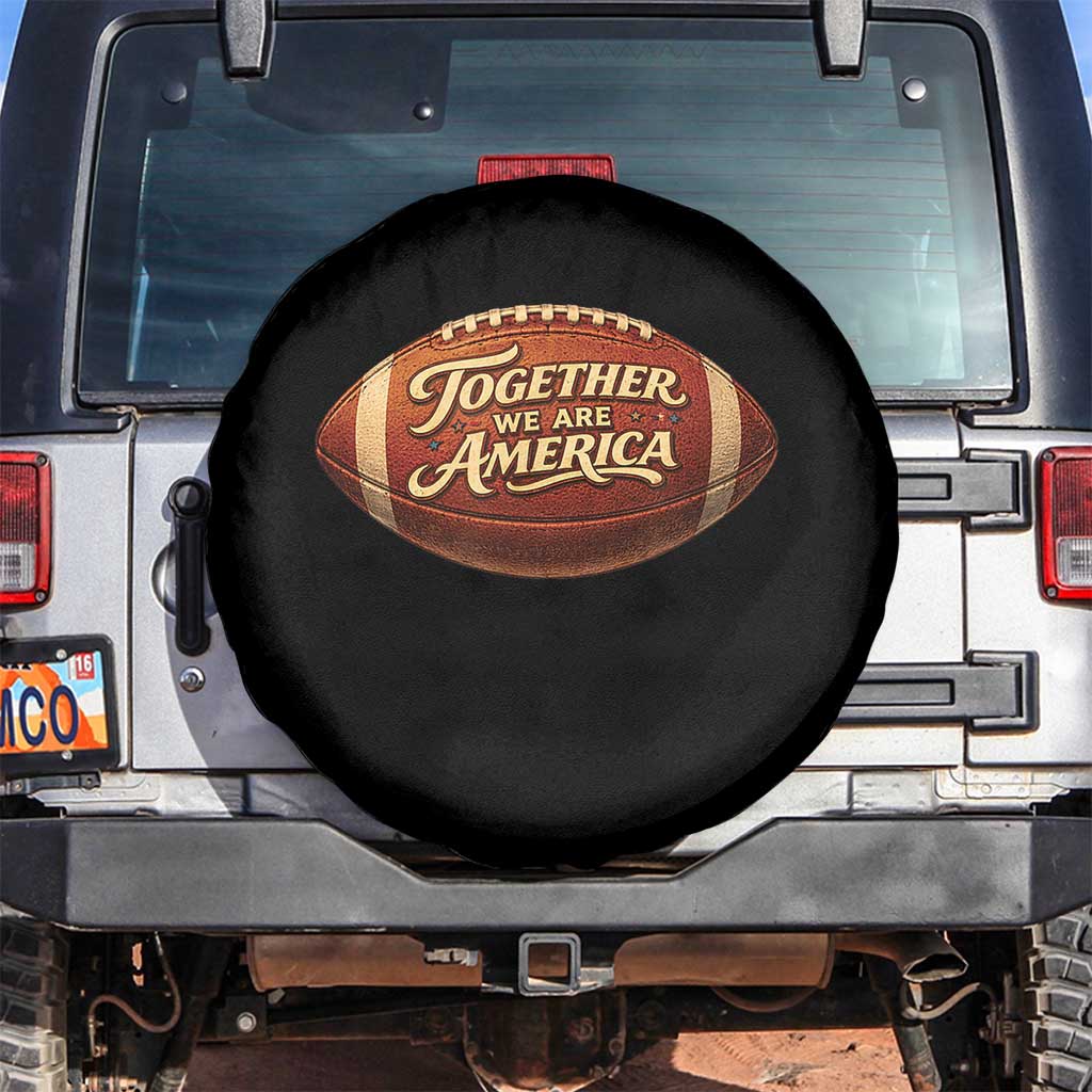 Together We Are America Spare Tire Cover Bold Statement Unity Bunny Inspirational Quote
