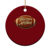 Together We Are America Ceramic Ornament Bold Statement Unity Bunny Inspirational Quote