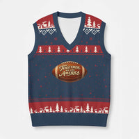 Together We Are America V-Neck Knit Sweater Vest Bold Statement Unity Bunny Inspirational Quote
