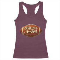 Together We Are America Racerback Tank Top Bold Statement Unity Bunny Inspirational Quote