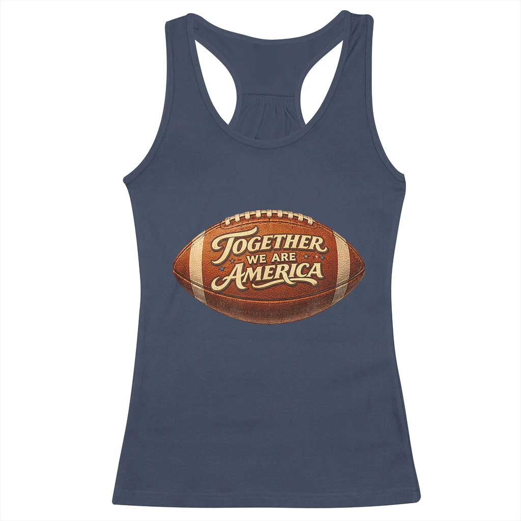 Together We Are America Racerback Tank Top Bold Statement Unity Bunny Inspirational Quote