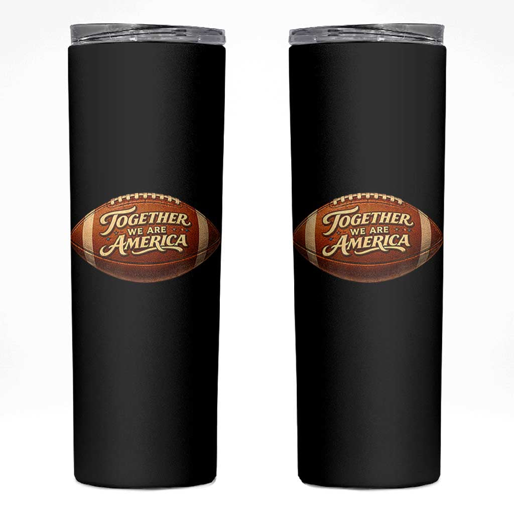 Together We Are America Skinny Tumbler Bold Statement Unity Bunny Inspirational Quote