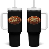 Together We Are America Tumbler With Handle Bold Statement Unity Bunny Inspirational Quote