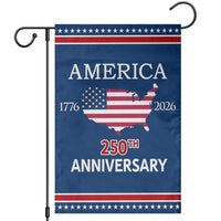 America 250th Anniversary 1776 2026 Patriotic USA Map Garden Flag 250 Years of Freedom American Flag 4th of July Independence Celebration