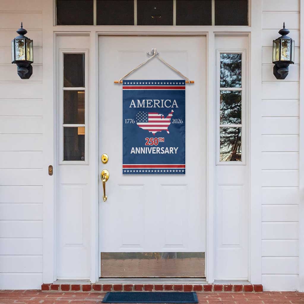 America 250th Anniversary 1776 2026 Patriotic USA Map Garden Flag 250 Years of Freedom American Flag 4th of July Independence Celebration