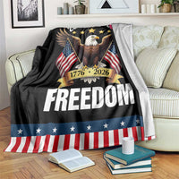 America 250th Anniversary 1776 2026 Patriotic Bald Eagle Throw Blanket 250 Years of Freedom 4th of July Independence Celebration