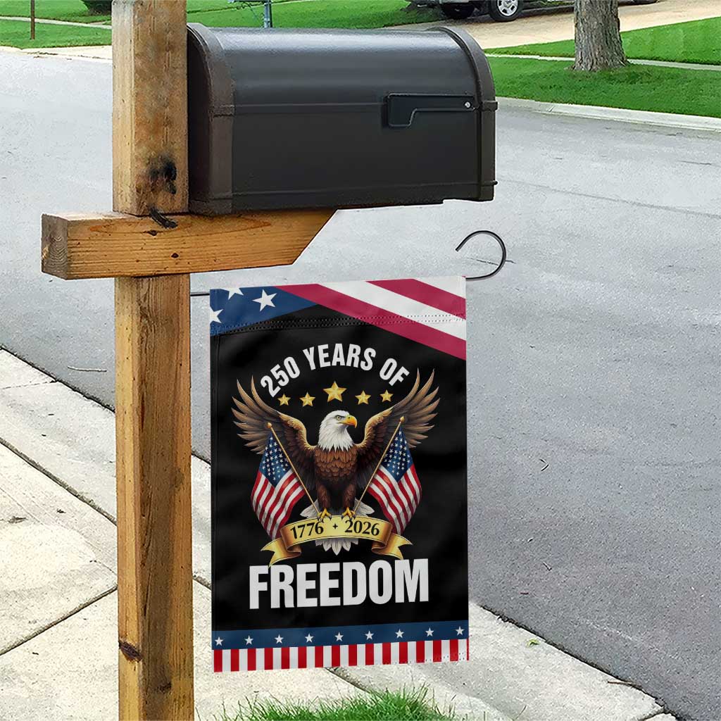 America 250th Anniversary 1776 2026 Patriotic Bald Eagle Garden Flag 250 Years of Freedom 4th of July Independence Celebration