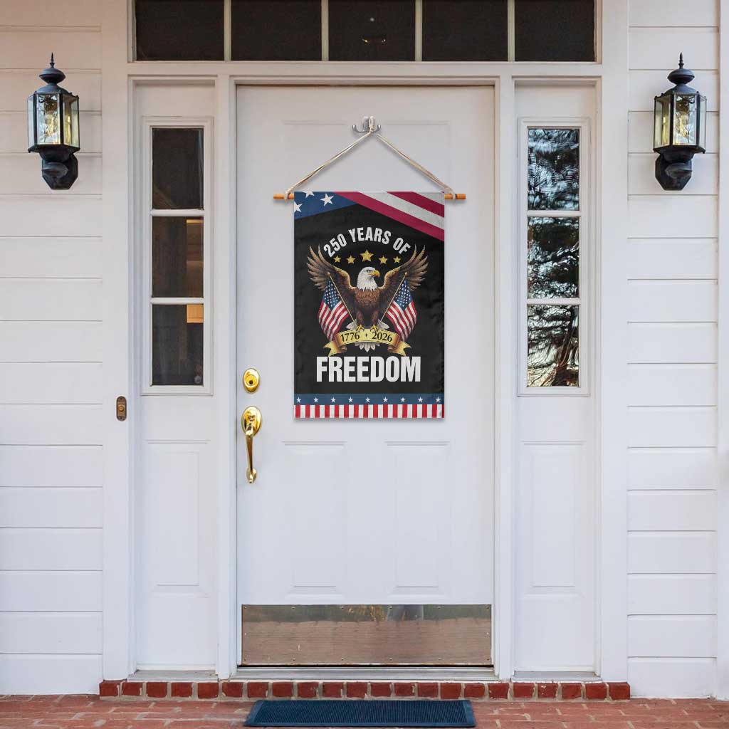America 250th Anniversary 1776 2026 Patriotic Bald Eagle Garden Flag 250 Years of Freedom 4th of July Independence Celebration