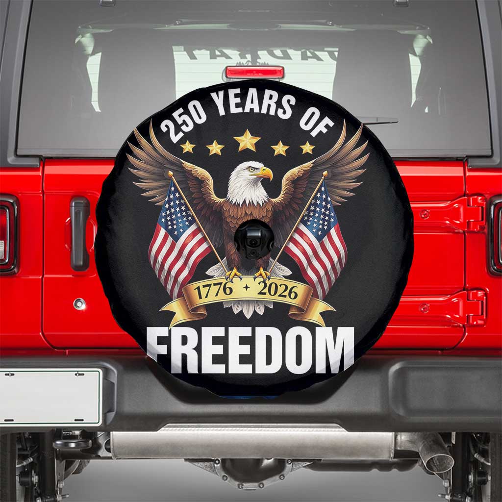 America 250th Anniversary 1776 2026 Patriotic Bald Eagle Spare Tire Cover 250 Years of Freedom 4th of July Independence Celebration