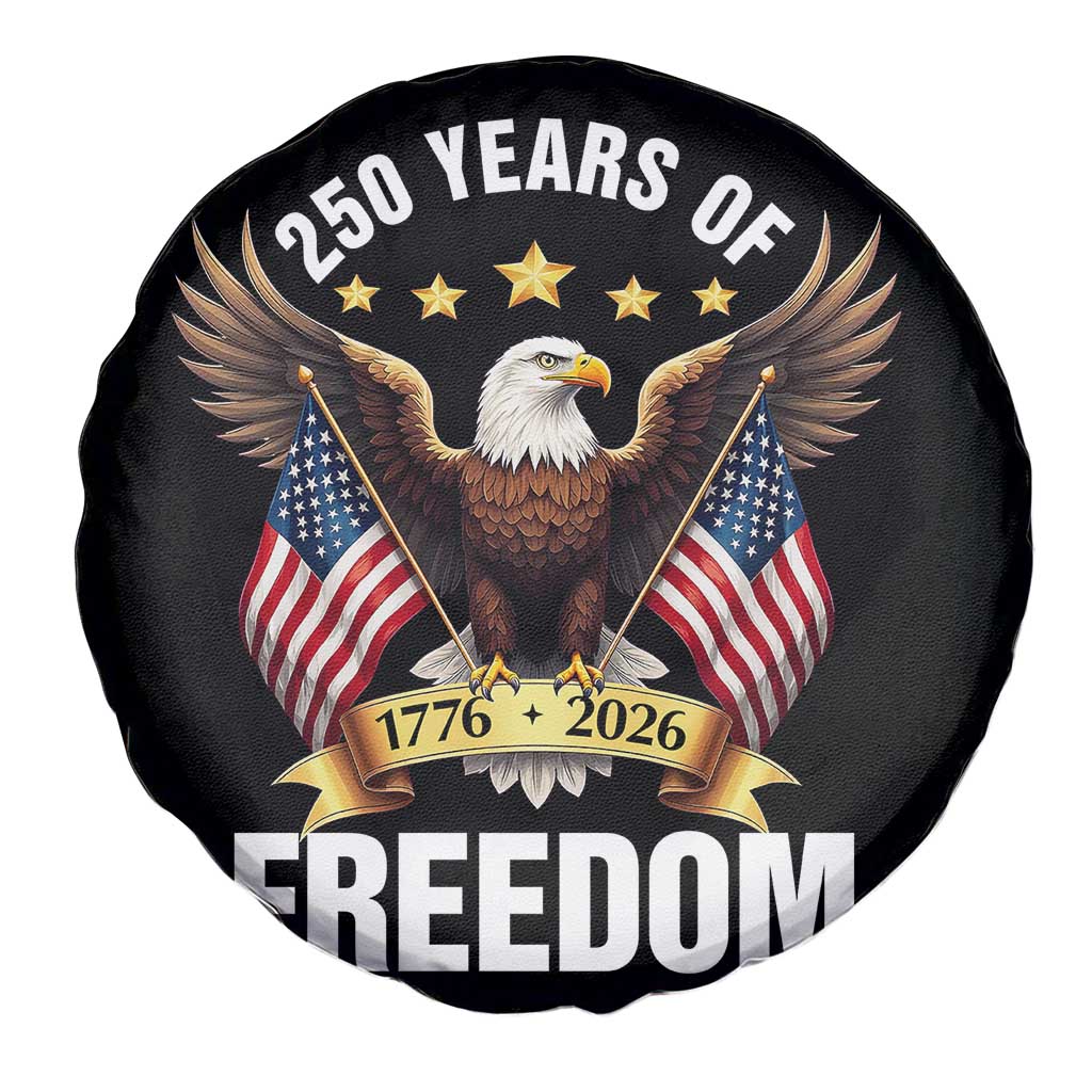 America 250th Anniversary 1776 2026 Patriotic Bald Eagle Spare Tire Cover 250 Years of Freedom 4th of July Independence Celebration