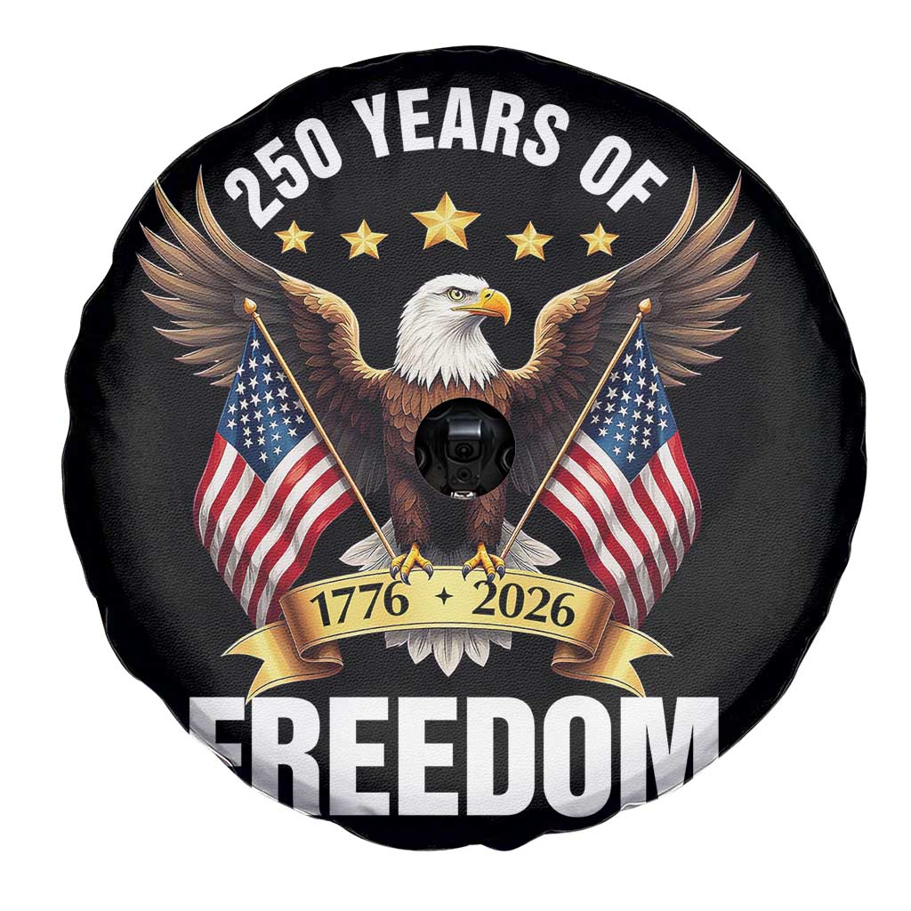 America 250th Anniversary 1776 2026 Patriotic Bald Eagle Spare Tire Cover 250 Years of Freedom 4th of July Independence Celebration