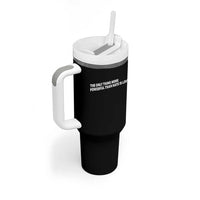 The Only Thing More Powerful Than Hate Is Love Cute Bunny Tumbler With Handle Retro Rabbit Kindness Inspirational Quote