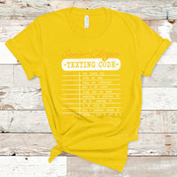 Funny Senior Citizen's Texting Code Funny Elderly Message Code Gift T-Shirt - Wonder Print Shop