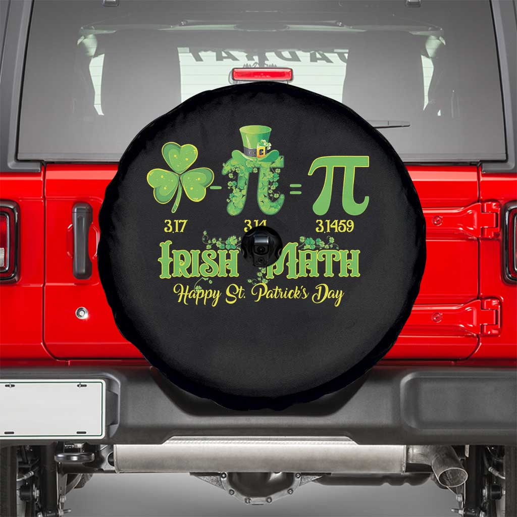 Funny Teacher St Patricks Day Spare Tire Cover Irish Math 3.14 Pi Shamrock Teacher Happy  Day
