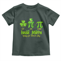 Funny Teacher St Patricks Day Toddler T Shirt Irish Math 3.14 Pi Shamrock Teacher Happy  Day