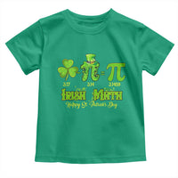 Funny Teacher St Patricks Day Toddler T Shirt Irish Math 3.14 Pi Shamrock Teacher Happy  Day