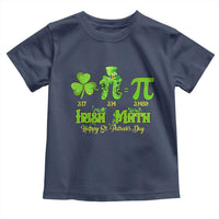 Funny Teacher St Patricks Day Toddler T Shirt Irish Math 3.14 Pi Shamrock Teacher Happy  Day
