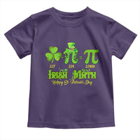 Funny Teacher St Patricks Day Toddler T Shirt Irish Math 3.14 Pi Shamrock Teacher Happy  Day