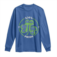 Funny Teacher St Patricks Day Long Sleeve Shirt Pi Day 3.14 Irish Funny Pirish Math Number Pi