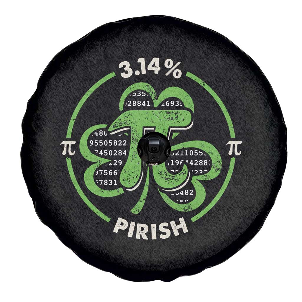 Funny Teacher St Patricks Day Spare Tire Cover Pi Day 3.14 Irish Funny Pirish Math Number Pi