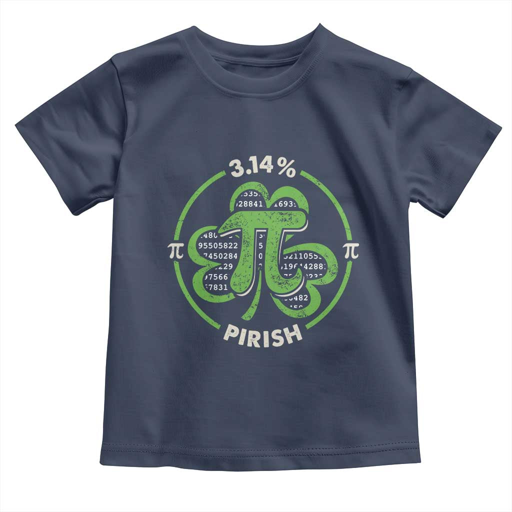 Funny Teacher St Patricks Day Toddler T Shirt Pi Day 3.14 Irish Funny Pirish Math Number Pi