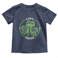 Funny Teacher St Patricks Day Toddler T Shirt Pi Day 3.14 Irish Funny Pirish Math Number Pi