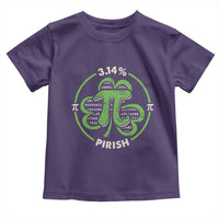 Funny Teacher St Patricks Day Toddler T Shirt Pi Day 3.14 Irish Funny Pirish Math Number Pi